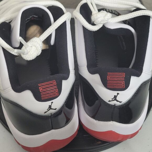 Jordan 11 Retro Low size 11 athletic shoe sneaker lace Concord Bred AV2187-160 - Picture 3 of 16